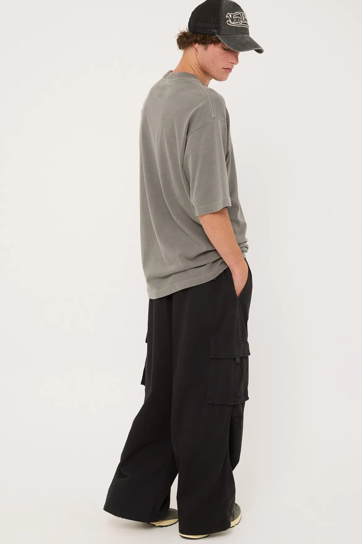Dune Baggy Cargo Pant Washed Black