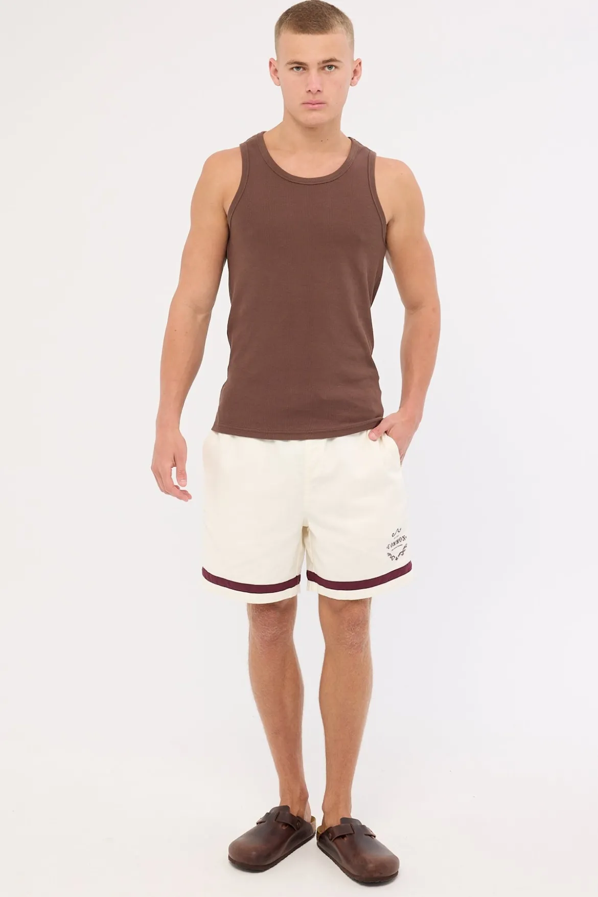 Dynasty Elastic Waist Short Ecru