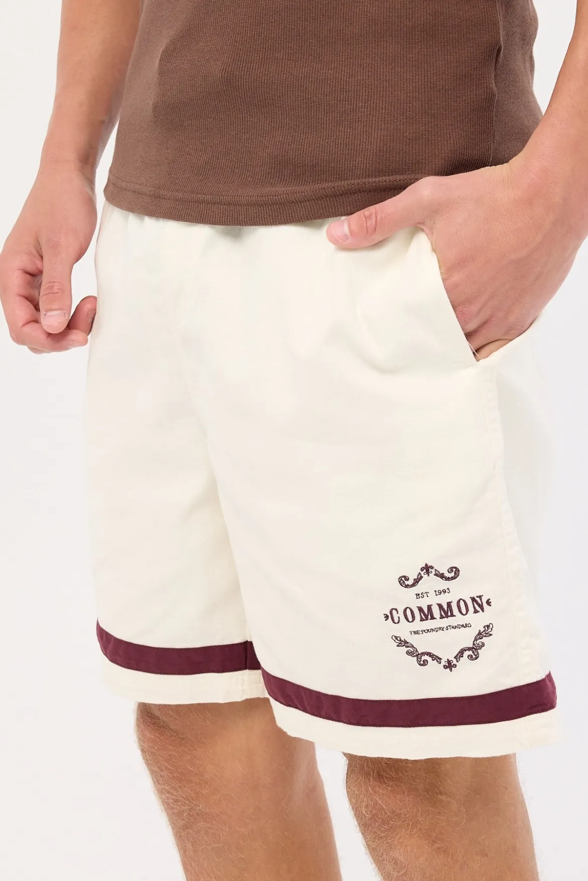 Dynasty Elastic Waist Short Ecru