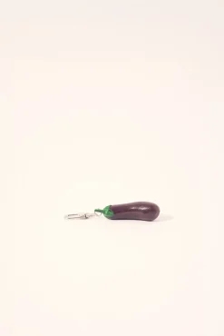 Eggplant Keyring Purple