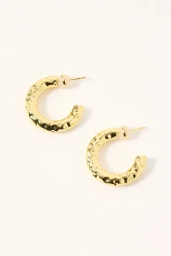 Elara Hoop Earrings Gold