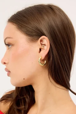 Elara Hoop Earrings Gold
