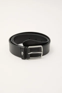 Elegance 35mm Plain Leather Belt Noir