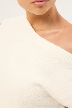 Ella Knit Top White