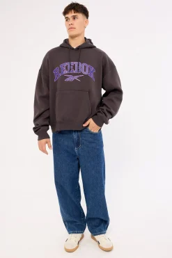 Ellis Varsity Hoody Washed Black