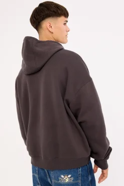 Ellis Varsity Hoody Washed Black