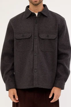 Elmer Heavyweight Overshirt Dark Grey