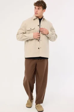 Elmer Heavyweight Overshirt Natural Marle
