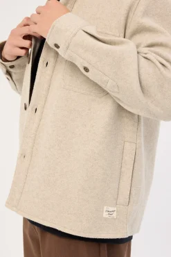 Elmer Heavyweight Overshirt Natural Marle