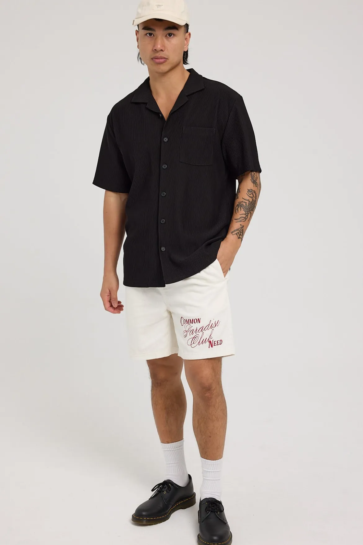 Elysian Organic Cord Short Ecru