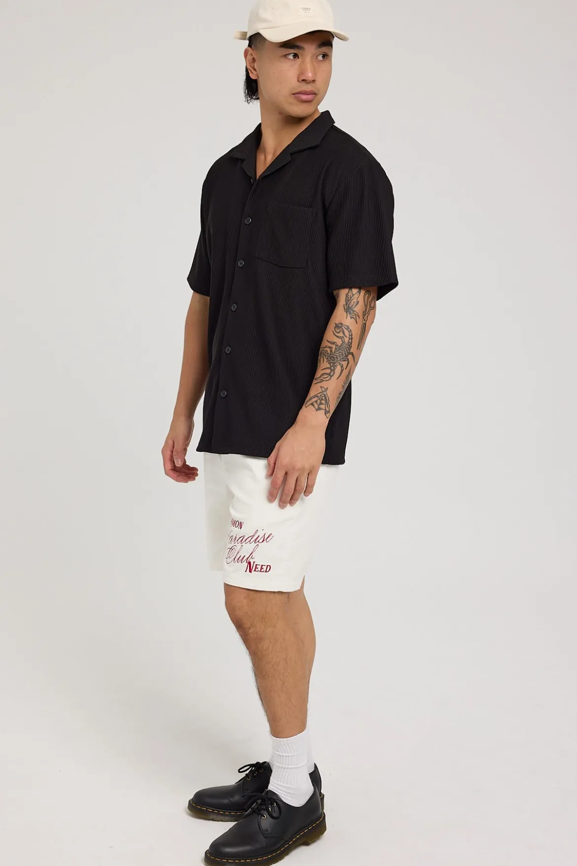 Elysian Organic Cord Short Ecru