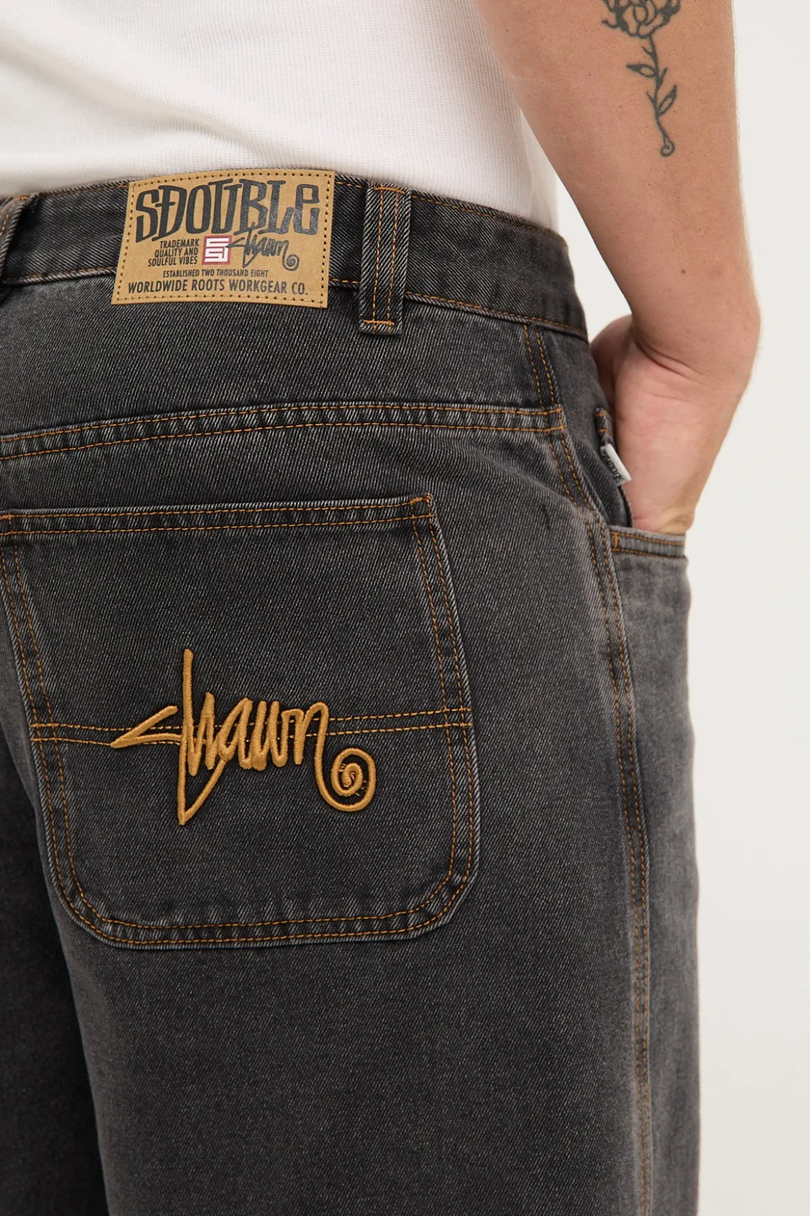 EMB Denim Standard Short Blue Denim
