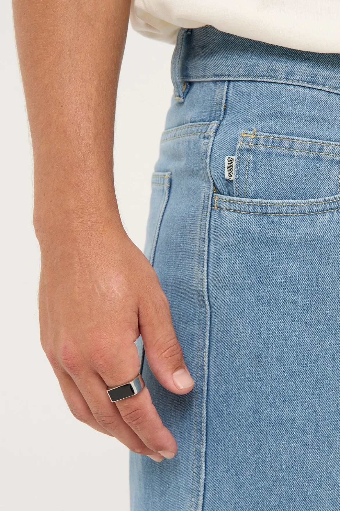 EMB Denim Standard Short Mid Blue