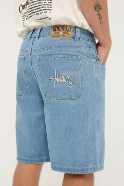 EMB Denim Standard Short Mid Blue