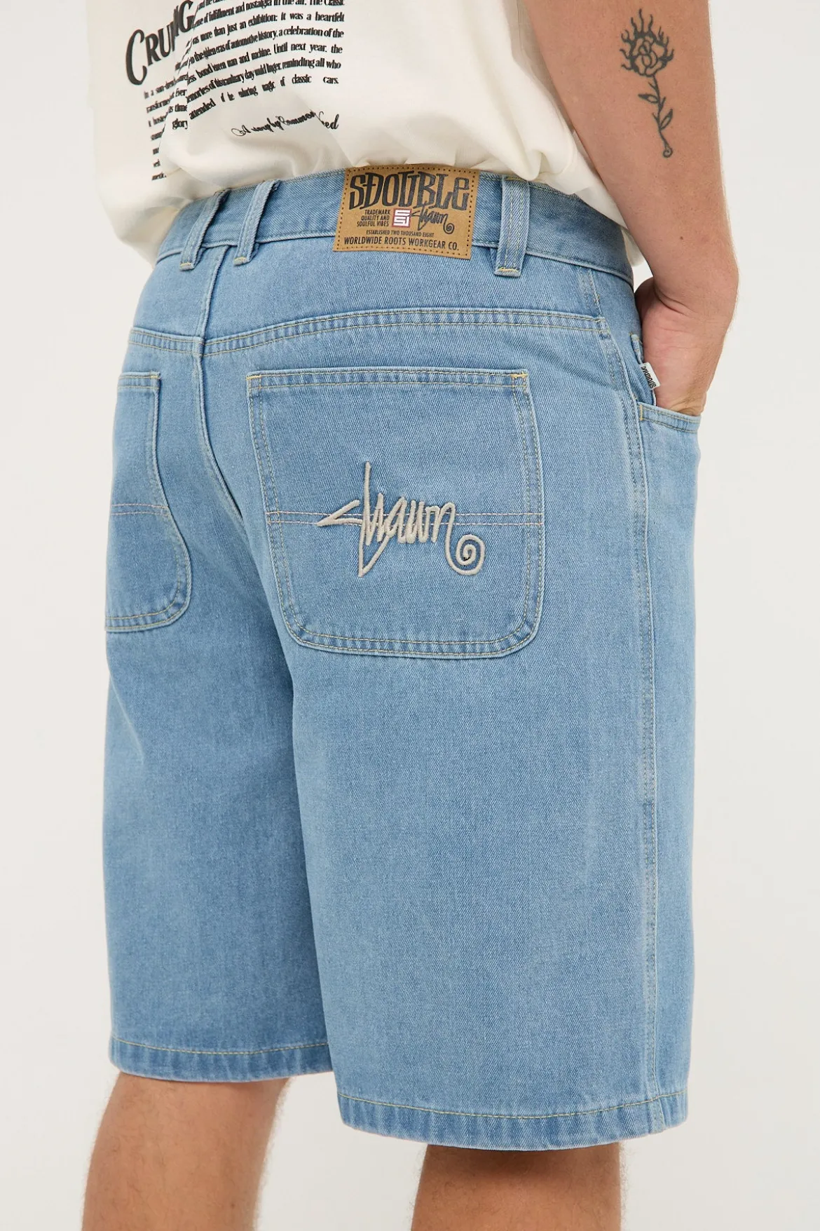 EMB Denim Standard Short Mid Blue