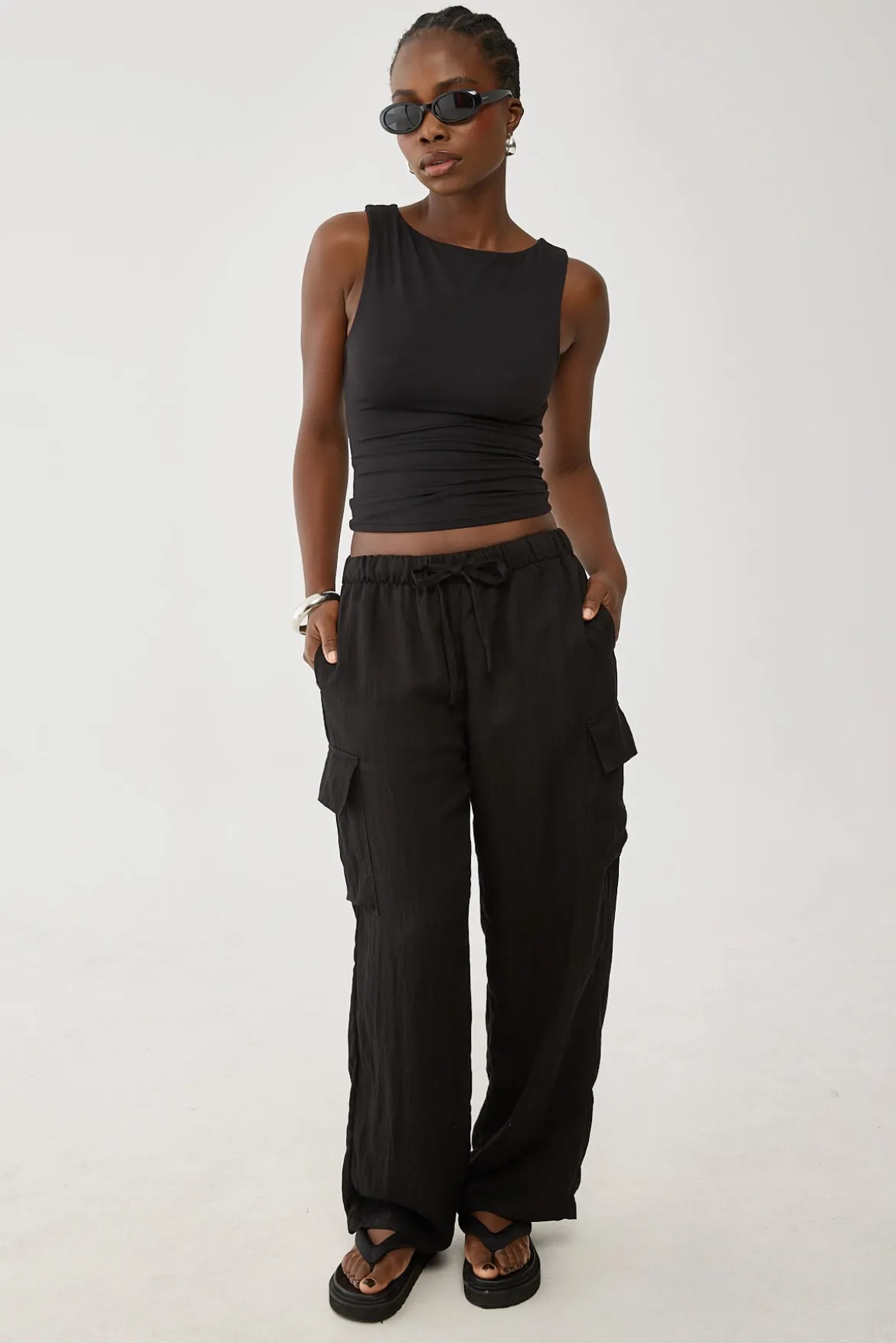 Ember Cargo Pocket Pant Black
