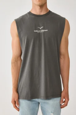 Emblem Merch Fit Muscle Tee Merch Black