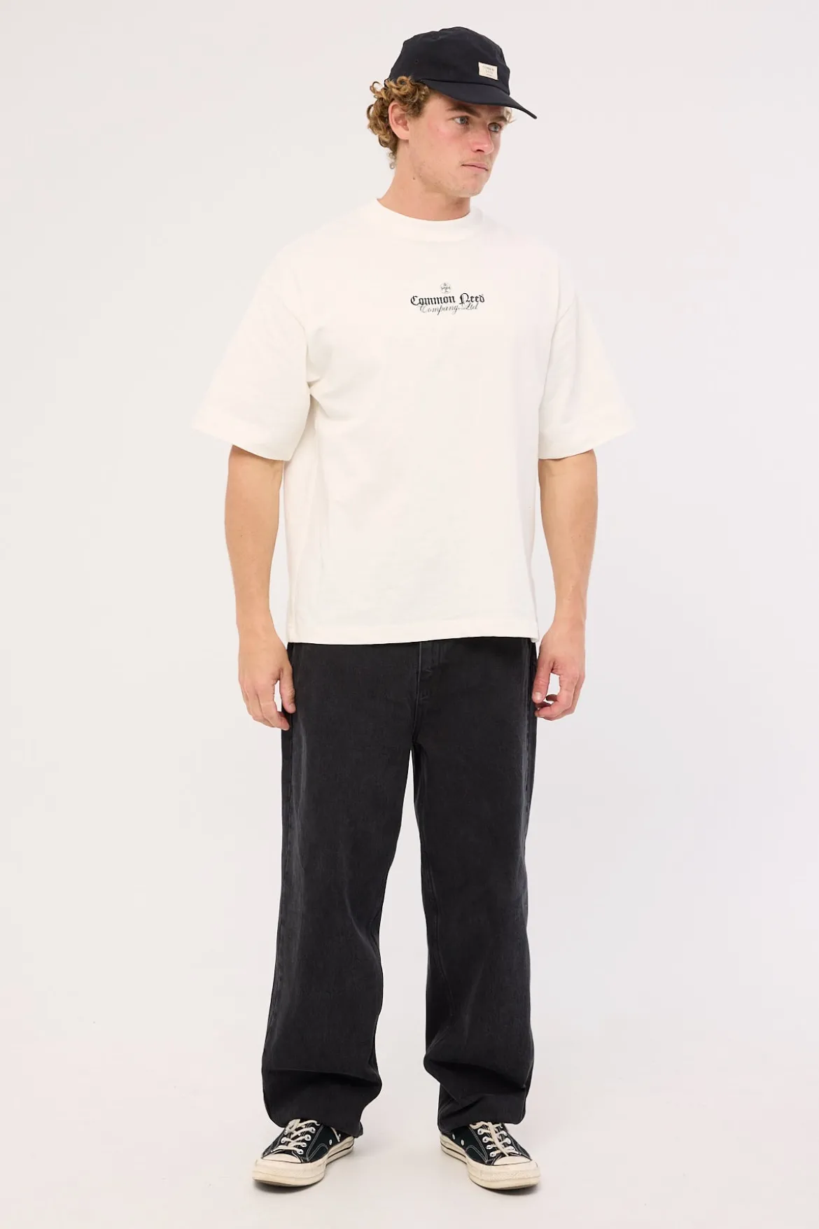 Emboss Heavyweight Slub Easy Tee Off White