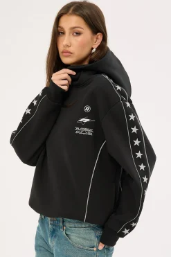 Empire Relaxed Hoodie Black