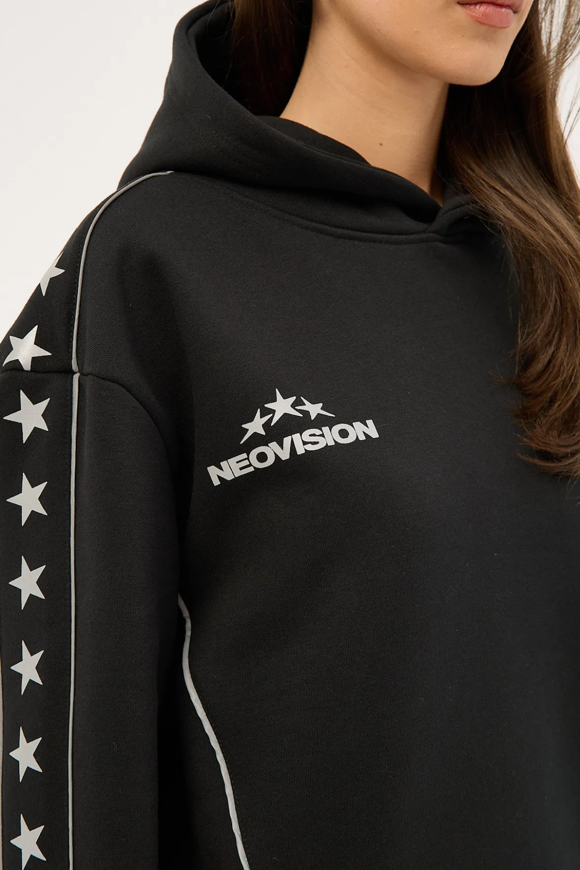 Empire Relaxed Hoodie Black