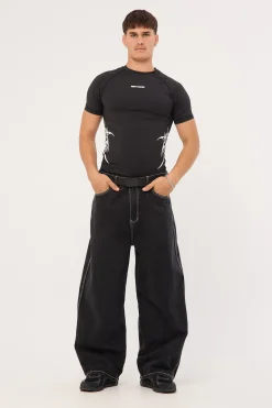 Encryption Slim Compression Tee Black