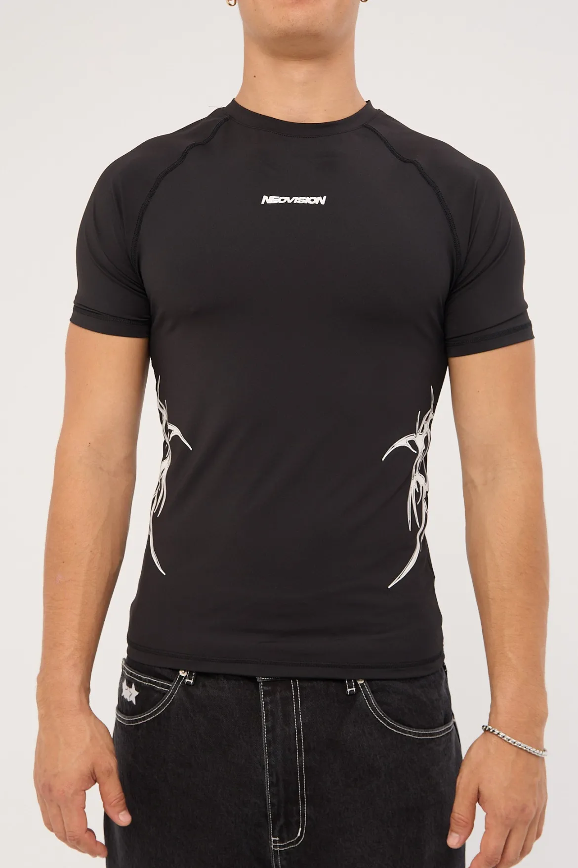 Encryption Slim Compression Tee Black