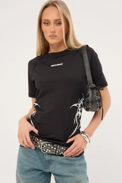 Encryption Slim Compression Tee Black