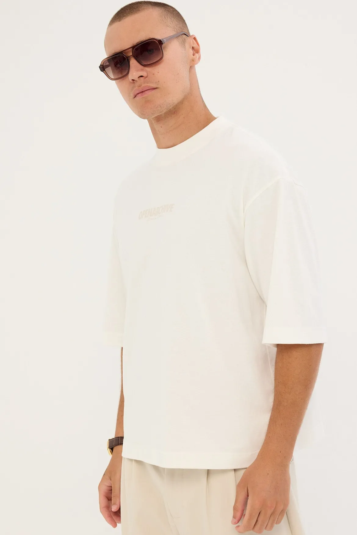 Enduro Organic Cropped Street Tee Off White