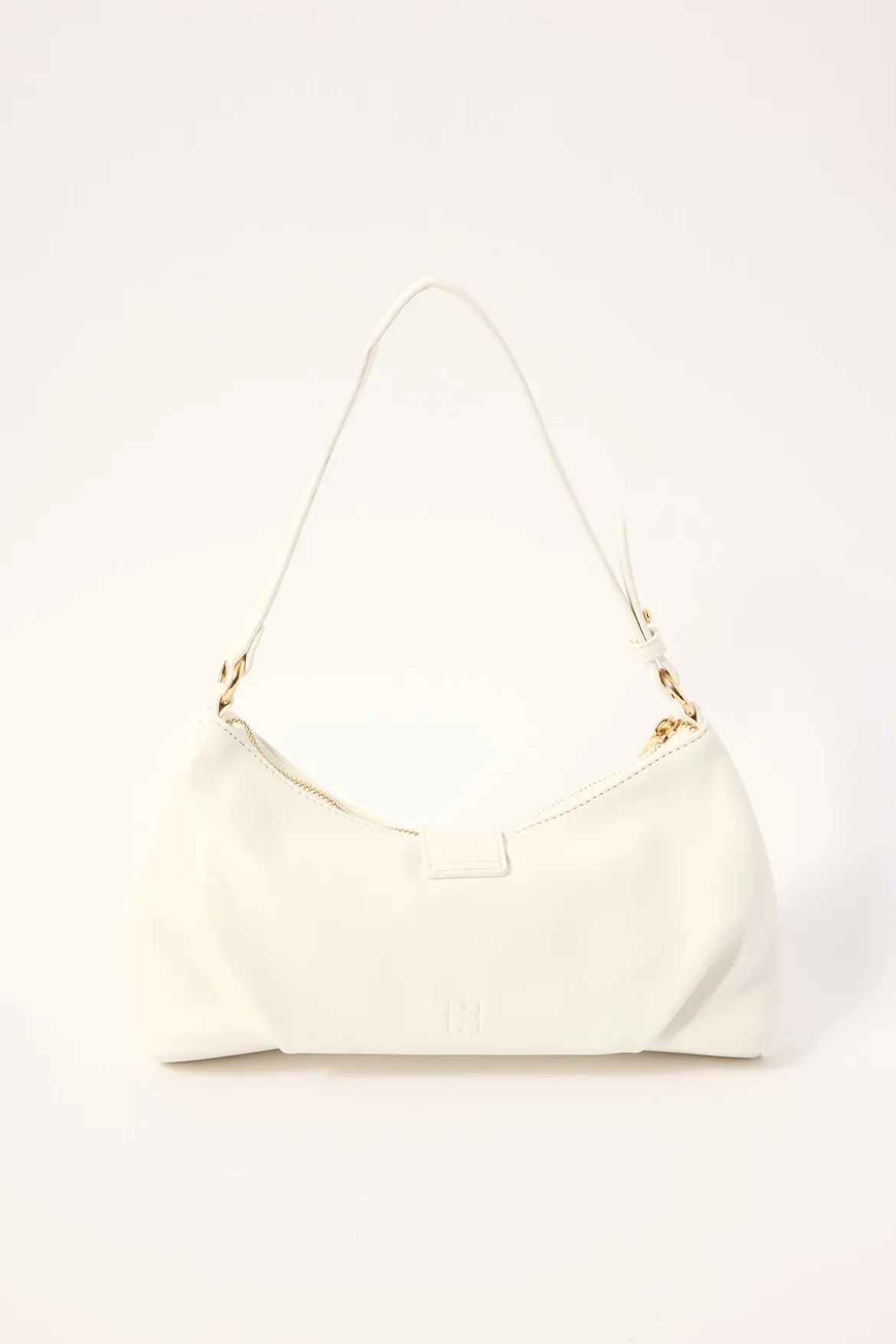 Enola Buckle Shoulder Bag White