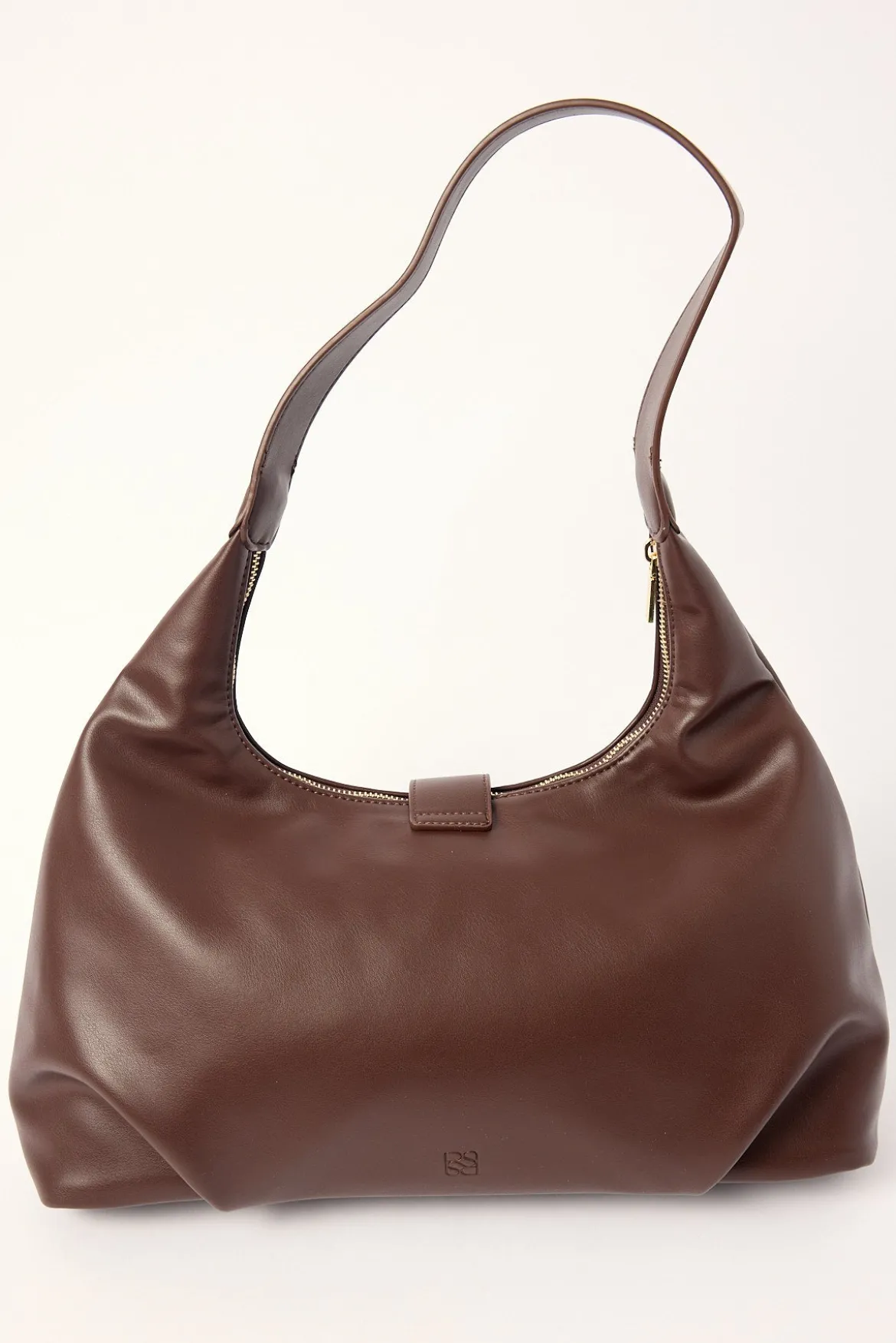 Enola Buckle Tote Bag Brown