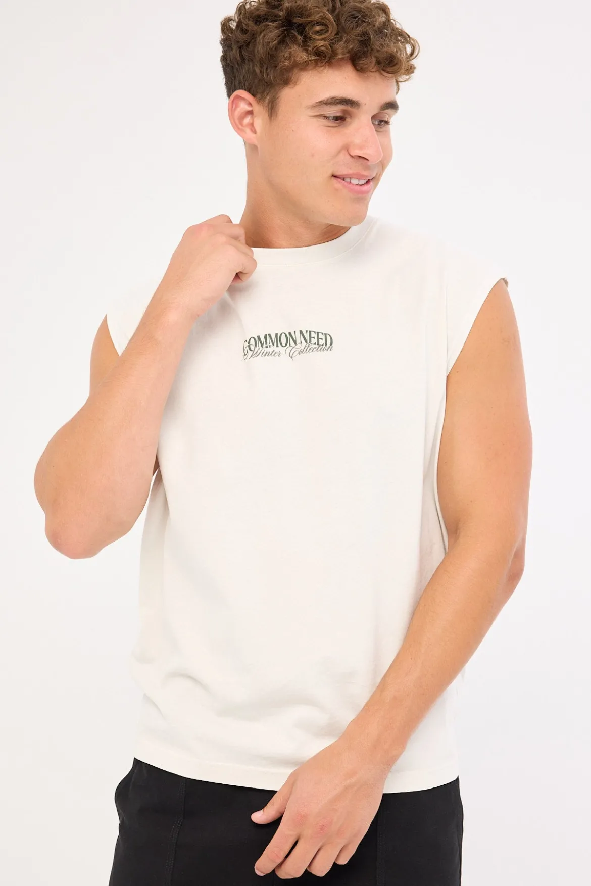 Enroll Muscle Tank Washed Grey Fog