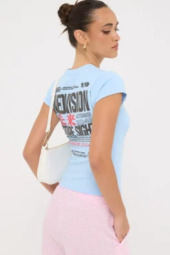Entry Baby Tee Arctic Blue