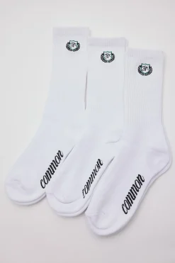 Ernest Sock 3 Pack White