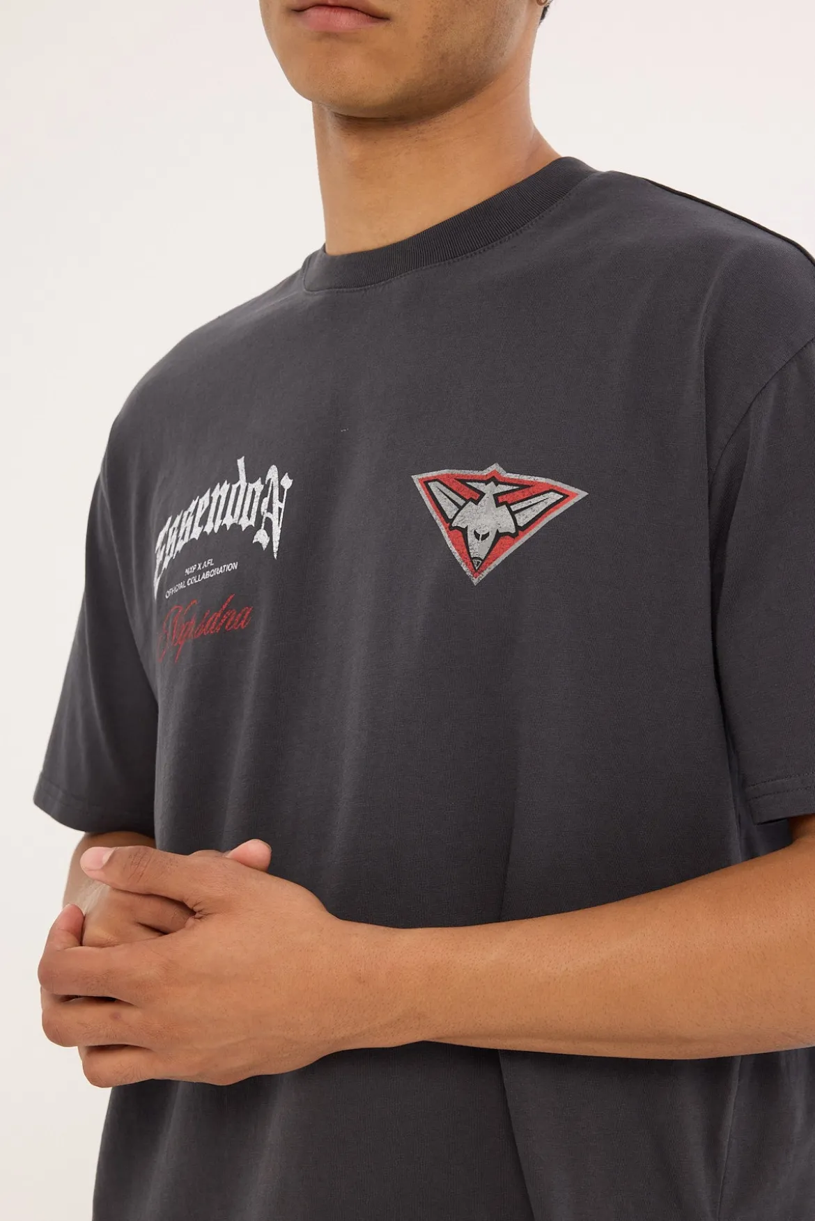 Essendon Vintage Goth Tee Pigment Asphalt