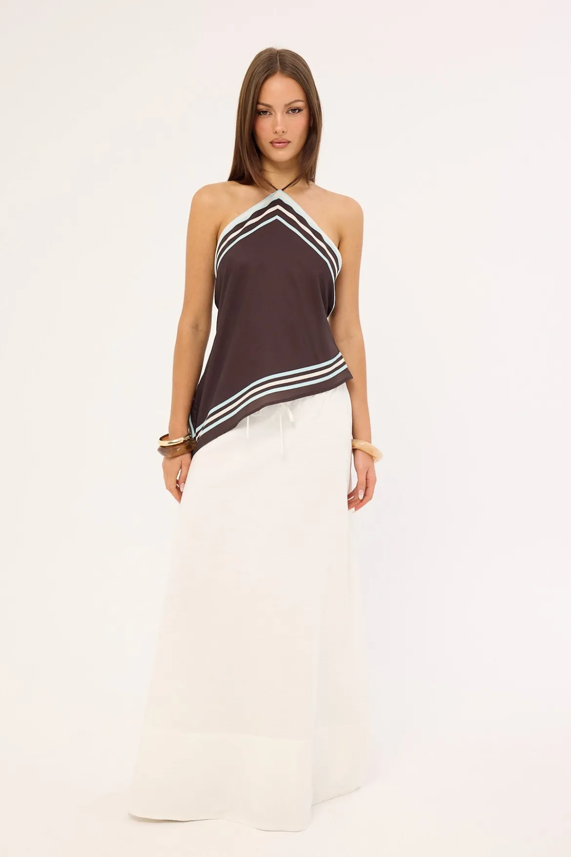 Estelle Maxi Skirt White
