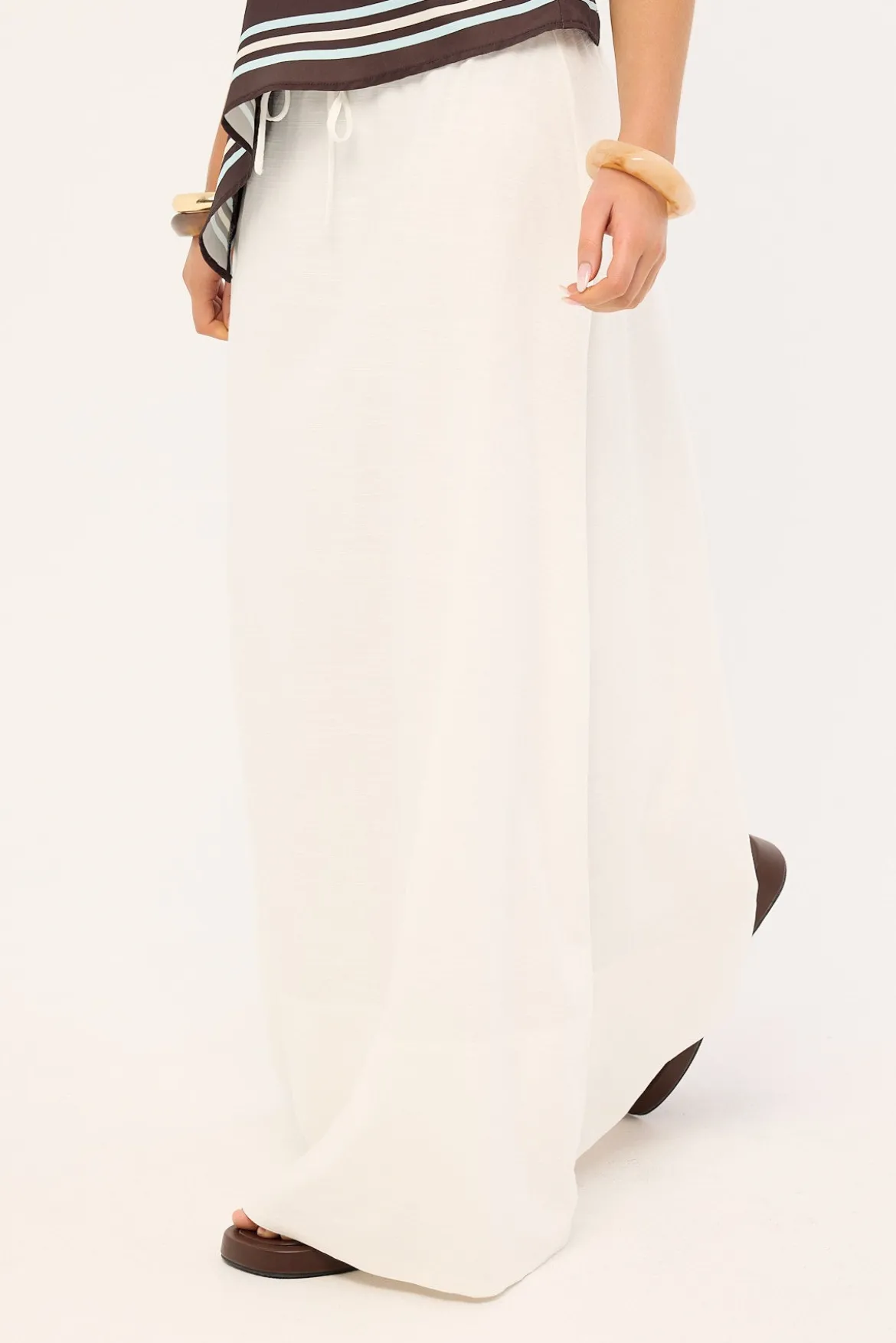 Estelle Maxi Skirt White