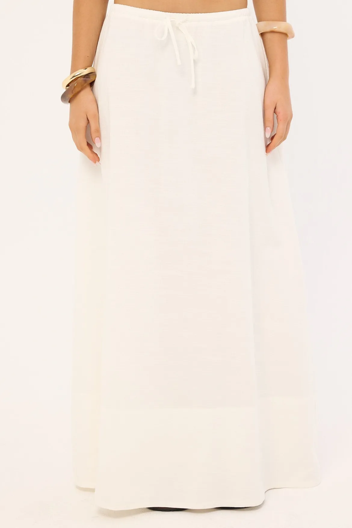 Estelle Maxi Skirt White