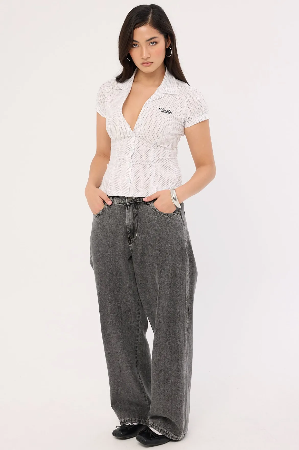 Eternal Sloucher Jean Raged Grey Black