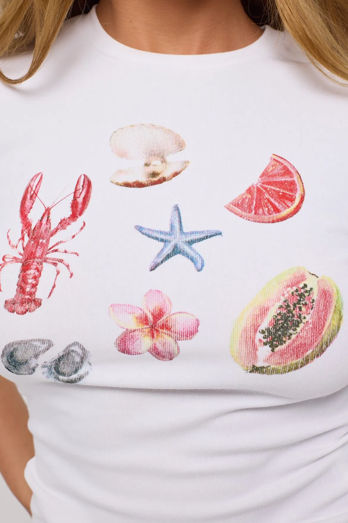 Euro Summer Baby Tee White