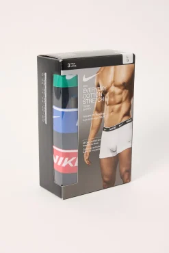 Everyday Cotton Stretch Trunk 3 Pack Park Green