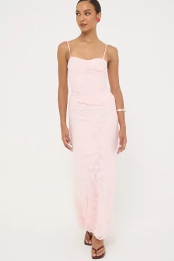 Evon Maxi Skirt Pink