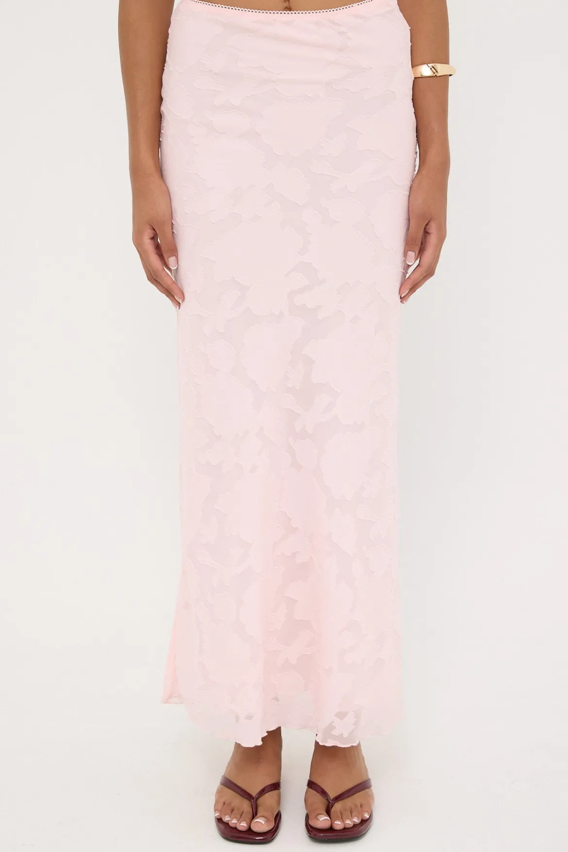 Evon Maxi Skirt Pink