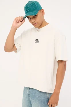 Excitement Excitement Embro Box Fit Oversize Cropped Ra Lily White