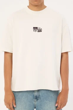 Excitement Excitement Embro Box Fit Oversize Cropped Ra Lily White