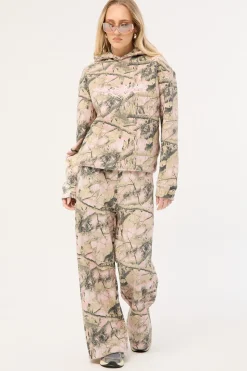 Exhibit Camo Relaxed Hoodie Pink Camo
