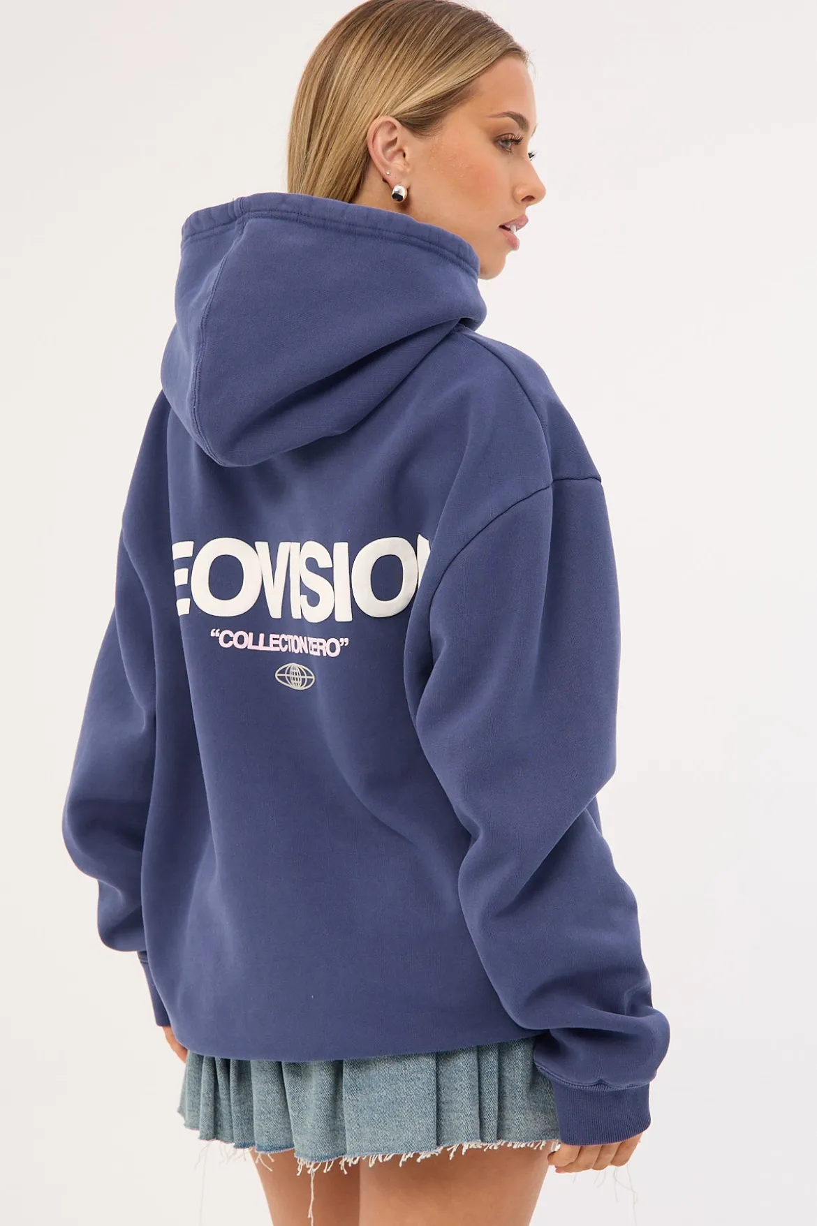 Exhibit Relaxed Hoodie Washed Steel