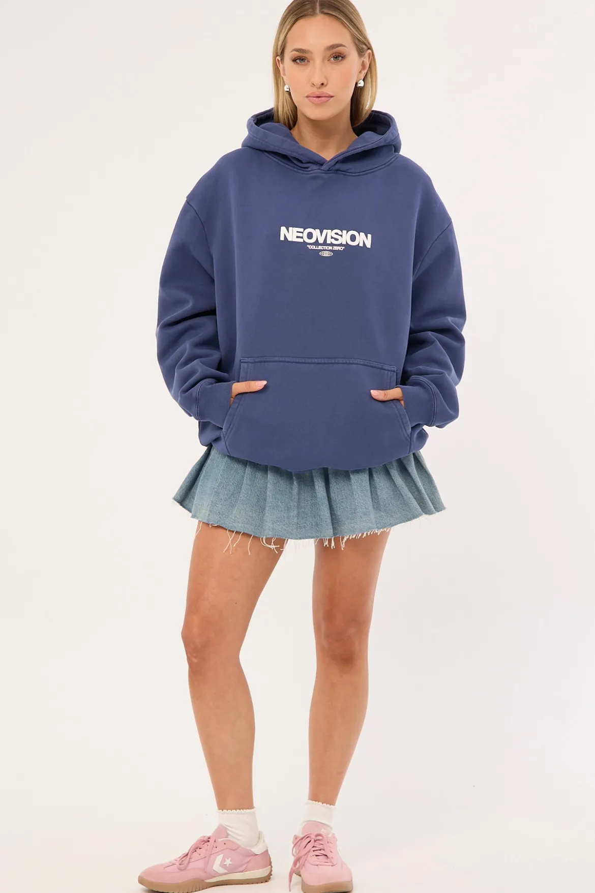 Exhibit Relaxed Hoodie Washed Steel