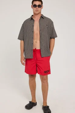 Exhibit Swim Short Red