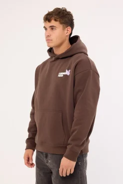 Fable Boxy Hoodie Dark Fudge