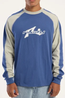 Fade-R Long Sleeve Tee Atlantic Blue Atlantic Blue